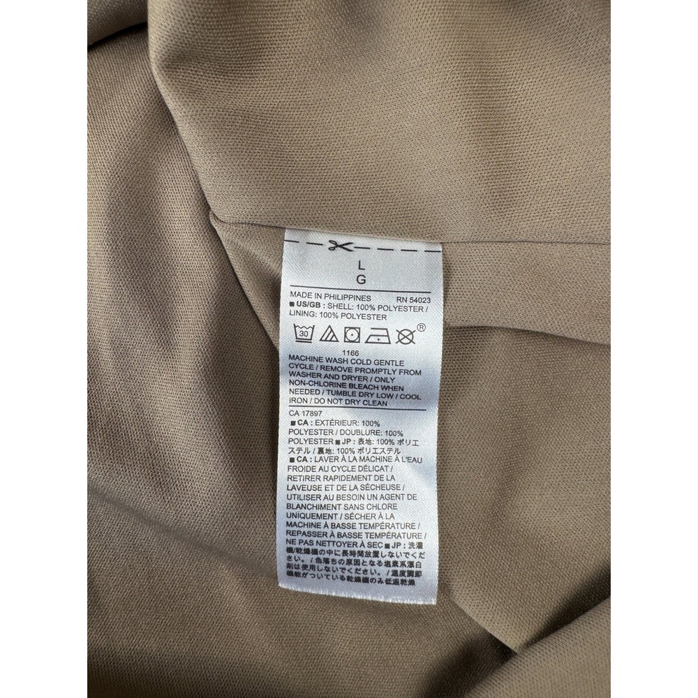 Banana Republic Leopard Print Pleated Midi Skirt Brown Tan Animal Print Large - Picture 6 of 8
